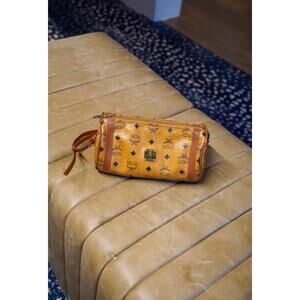 MCM Vintage Brown Leather Braided Strap Hobo Bag